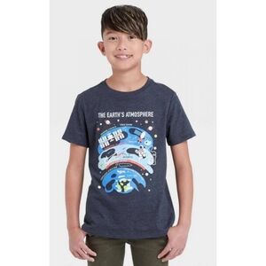 NEW Cat & Jack Boy's Graphic Earth Atmosphere Tee